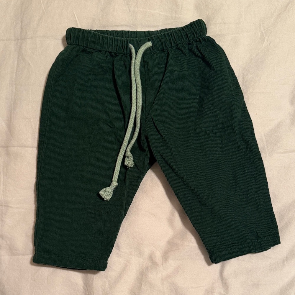 Kids Green Oso & Me corduroy pants